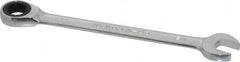 Paramount - 1/2" 12 Point Ratcheting Combination Wrench - 6-7/64" OAL, Chrome Vanadium Steel, Polished Finish - Exact Tooling