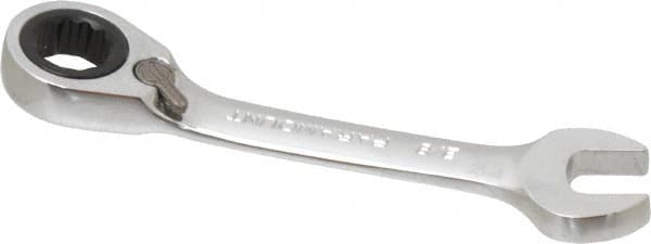 Paramount - 3/8" 12 Point Offset Combination Wrench - 15° Offset Angle, 3-1/8" OAL, Chrome Vanadium Steel, Polished Finish - Exact Tooling