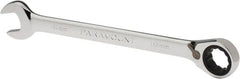 Paramount - 19mm 12 Point Combination Wrench - 15° Head Angle, 9-3/4" OAL, Chrome Vanadium Steel, Polished Finish - Exact Tooling