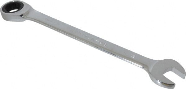 Paramount - 21mm 12 Point Combination Wrench - 15° Head Angle, 11-21/64" OAL, Chrome Vanadium Steel, Polished Finish - Exact Tooling