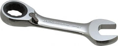 Paramount - 17mm 12 Point Combination Wrench - 15° Head Angle, 5" OAL, Chrome Vanadium Steel, Polished Finish - Exact Tooling