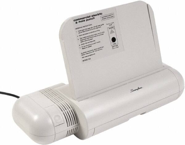 Swingline - Paper Punches Type: 28 Sheet Three Hole Electric Punches Color: Silver; Platinum - Exact Tooling