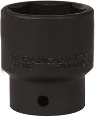 Paramount - 1/2" Drive 33mm Standard Impact Socket - 6 Points, 2" OAL - Exact Tooling