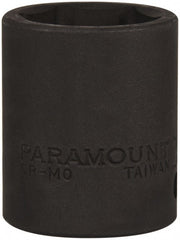 Paramount - 1/2" Drive 25mm Standard Impact Socket - 6 Points, 1-3/4" OAL - Exact Tooling