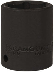 Paramount - 1/2" Drive 27mm Standard Impact Socket - 6 Points, 2" OAL - Exact Tooling