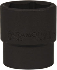 Paramount - 1/2" Drive 1-3/16" Standard Impact Socket - 6 Points, 2" OAL - Exact Tooling