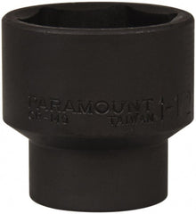 Paramount - 1/2" Drive 1-1/2" Standard Impact Socket - 6 Points, 2" OAL - Exact Tooling