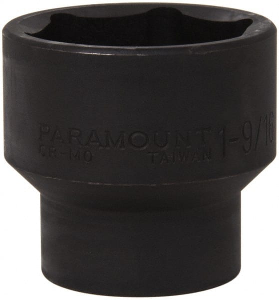 Paramount - 1/2" Drive 1-9/16" Standard Impact Socket - 6 Points, 2" OAL - Exact Tooling