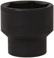 Paramount - 1/2" Drive 1-9/16" Standard Impact Socket - 6 Points, 2" OAL - Exact Tooling