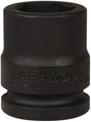 Paramount - 3/4" Drive 26mm Standard Impact Socket - 6 Points, 2-3/32" OAL - Exact Tooling