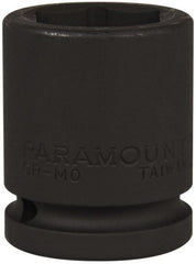 Paramount - 3/4" Drive 28mm Standard Impact Socket - 6 Points, 2-3/32" OAL - Exact Tooling