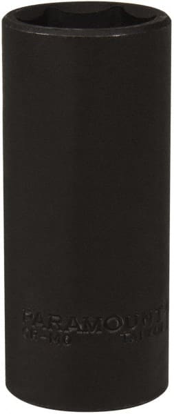 Paramount - 1/2" Drive 1" Deep Impact Socket - 6 Points, 3-1/2" OAL - Exact Tooling