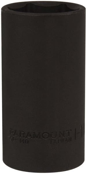 Paramount - 1/2" Drive 1-1/4" Deep Impact Socket - 6 Points, 3-1/2" OAL - Exact Tooling