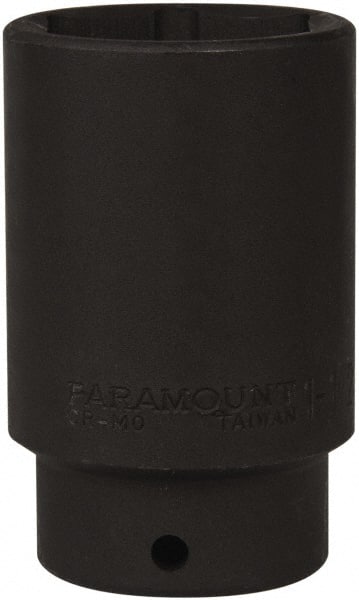 Paramount - 1/2" Drive 1-1/2" Deep Impact Socket - 6 Points, 3-1/2" OAL - Exact Tooling