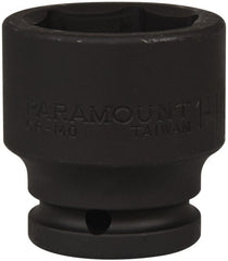 Paramount - 3/4" Drive 1-1/2" Standard Impact Socket - 6 Points, 2-1/4" OAL - Exact Tooling