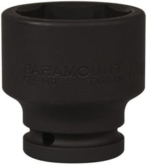 Paramount - 3/4" Drive 43mm Standard Impact Socket - 6 Points, 2-7/16" OAL - Exact Tooling