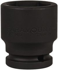 Paramount - 3/4" Drive 1-3/8" Standard Impact Socket - 6 Points, 2-1/4" OAL - Exact Tooling