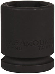 Paramount - 3/4" Drive 1-1/8" Standard Impact Socket - 6 Points, 2-3/32" OAL - Exact Tooling