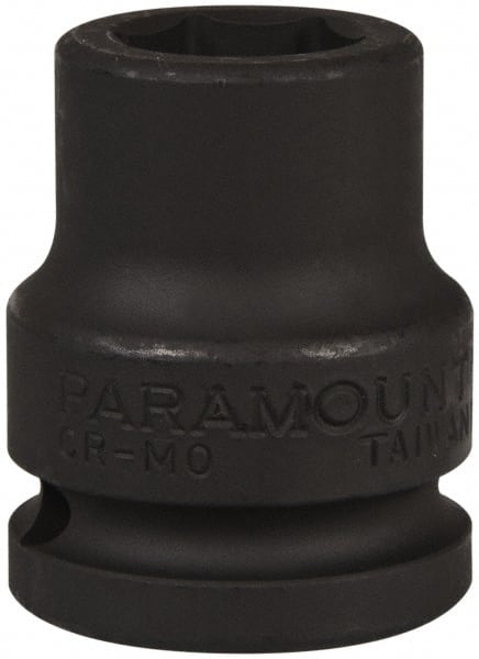 Paramount - 3/4" Drive 3/4" Standard Impact Socket - 6 Points, 2" OAL - Exact Tooling