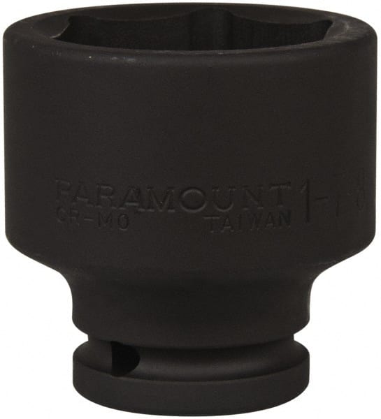 Paramount - 3/4" Drive 1-7/8" Standard Impact Socket - 6 Points, 2-11/16" OAL - Exact Tooling