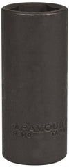 Paramount - 1/2" Drive 23mm Deep Impact Socket - 6 Points, 3-1/2" OAL - Exact Tooling