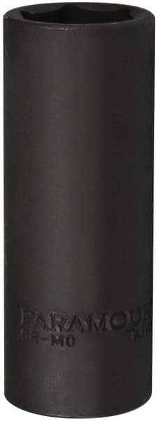 Paramount - 1/2" Drive 21mm Deep Impact Socket - 6 Points, 3-5/64" OAL - Exact Tooling