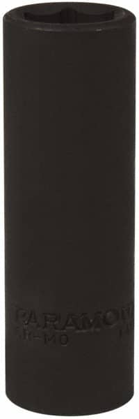 Paramount - 1/2" Drive 17mm Deep Impact Socket - 6 Points, 3-5/64" OAL - Exact Tooling