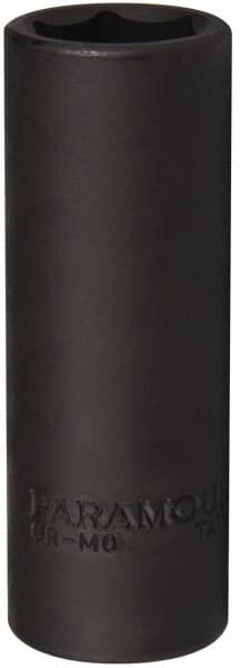 Paramount - 1/2" Drive 19mm Deep Impact Socket - 6 Points, 3-5/64" OAL - Exact Tooling