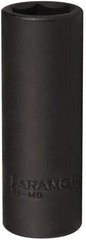 Paramount - 1/2" Drive 19mm Deep Impact Socket - 6 Points, 3-5/64" OAL - Exact Tooling
