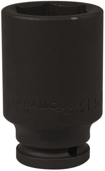 Paramount - 3/4" Drive 1-9/16" Deep Impact Socket - 6 Points, 3-35/64" OAL - Exact Tooling