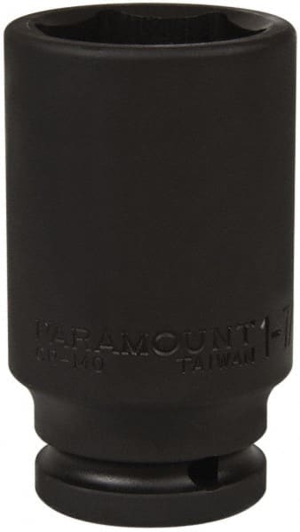 Paramount - 3/4" Drive 1-7/16" Deep Impact Socket - 6 Points, 3-35/64" OAL - Exact Tooling