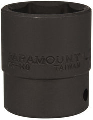 Paramount - 1/2" Drive 1-1/8" Standard Impact Socket - 6 Points, 2" OAL - Exact Tooling