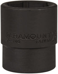 Paramount - 1/2" Drive 28mm Standard Impact Socket - 6 Points, 2" OAL - Exact Tooling