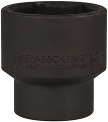 Paramount - 1/2" Drive 1-7/16" Standard Impact Socket - 6 Points, 2" OAL - Exact Tooling