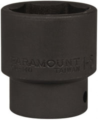 Paramount - 1/2" Drive 1-5/16" Standard Impact Socket - 6 Points, 2" OAL - Exact Tooling