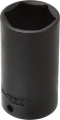 Paramount - 3/8" Drive 1" Deep Impact Socket - 6 Points, 2-3/4" OAL - Exact Tooling
