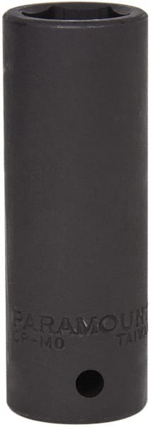 Paramount - 1/2" Drive 18mm Deep Impact Socket - 6 Points, 3-5/64" OAL - Exact Tooling