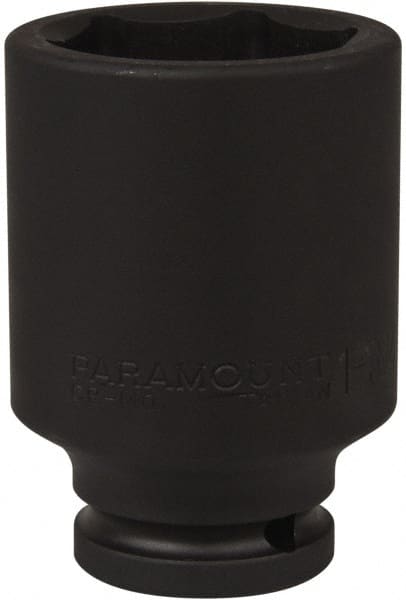 Paramount - 3/4" Drive 1-3/4" Deep Impact Socket - 6 Points, 3-35/64" OAL - Exact Tooling