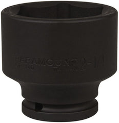 Paramount - 3/4" Drive 2-1/4" Standard Impact Socket - 6 Points, 2-7/8" OAL - Exact Tooling