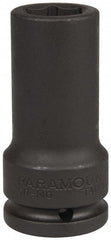Paramount - 3/4" Drive 22mm Deep Impact Socket - 6 Points, 3-35/64" OAL - Exact Tooling