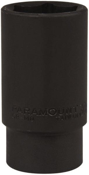 Paramount - 1/2" Drive 30mm Deep Impact Socket - 6 Points, 3-1/2" OAL - Exact Tooling