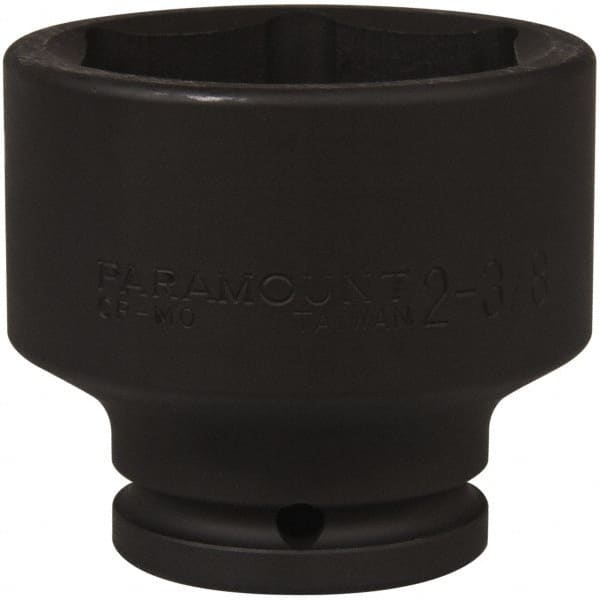 Paramount - 3/4" Drive 2-3/8" Standard Impact Socket - 6 Points, 2-7/8" OAL - Exact Tooling