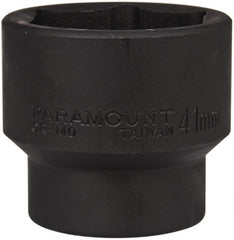 Paramount - 1/2" Drive 41mm Standard Impact Socket - 6 Points, 2-3/8" OAL - Exact Tooling