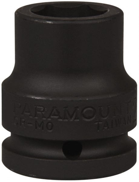 Paramount - 3/4" Drive 21mm Standard Impact Socket - 6 Points, 2" OAL - Exact Tooling