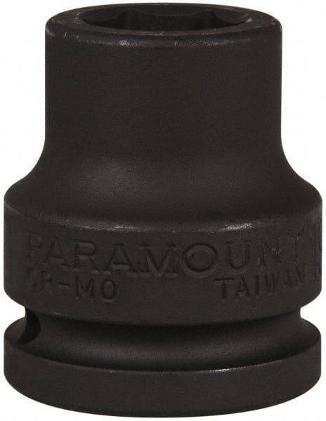 Paramount - 3/4" Drive 19mm Standard Impact Socket - 6 Points, 2" OAL - Exact Tooling