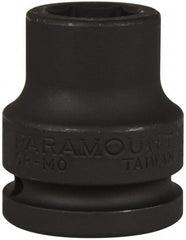 Paramount - 3/4" Drive 19mm Standard Impact Socket - 6 Points, 2" OAL - Exact Tooling