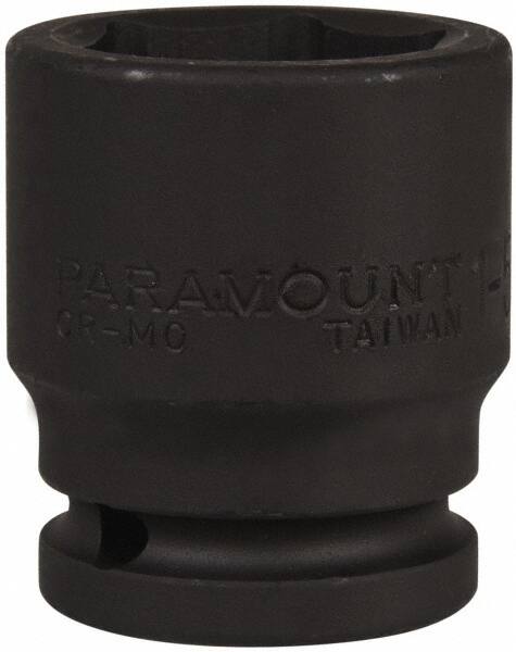 Paramount - 3/4" Drive 1-5/16" Standard Impact Socket - 6 Points, 2-1/4" OAL - Exact Tooling