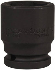 Paramount - 3/4" Drive 1-5/16" Standard Impact Socket - 6 Points, 2-1/4" OAL - Exact Tooling