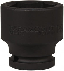 Paramount - 3/4" Drive 1-9/16" Standard Impact Socket - 6 Points, 2-9/32" OAL - Exact Tooling