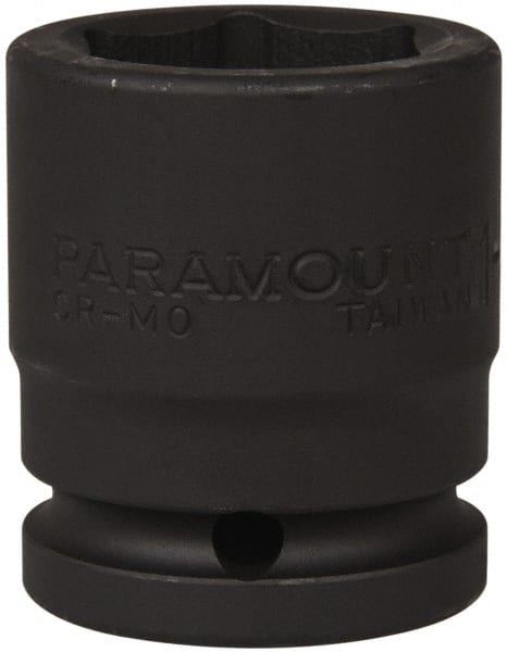 Paramount - 3/4" Drive 1-3/16" Standard Impact Socket - 6 Points, 2-3/32" OAL - Exact Tooling